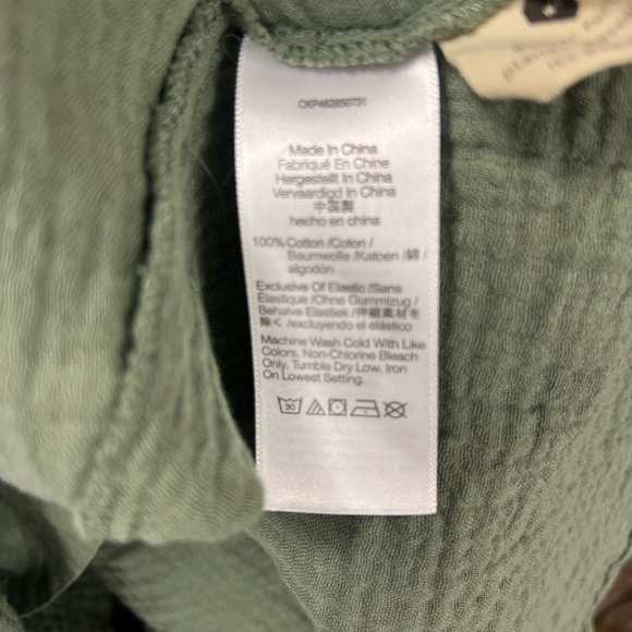 Madewell Lightspun Cotton Lucie Smocked Tie-Back Mini Dress Grove Size XXS - Picture 7 of 8